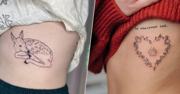 Ribtattoo Tatua Na Ebrach Zobacz Pi Knych Kobiecych Motyw W