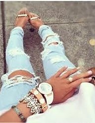 Moda Spodnie Jeansy - 1829235