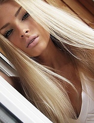 Fryzury Długie Na co dzień Proste Rozpuszczone Blond - 3000347