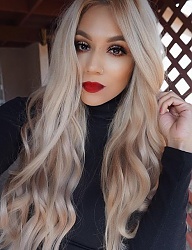 Fryzury Długie Na co dzień Kręcone Rozpuszczone Blond - 3063776