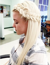Fryzury Długie Na co dzień Proste Warkocze Blond - 2978403