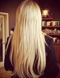 Fryzury Długie Na co dzień Proste Rozpuszczone Blond - 2388309