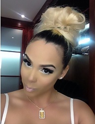 Fryzury Średnie Na co dzień Kręcone Upięcie Blond - 2565616