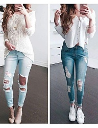 Moda Spodnie Jeansy - 3201151