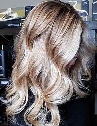 Fryzury Długie Na co dzień Kręcone Rozpuszczone Blond - 3220702