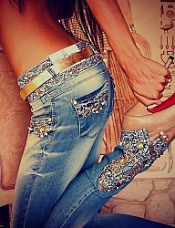 Moda Spodnie Jeansy - 1752818