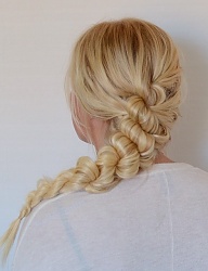 Fryzury Długie Na co dzień Proste Warkocze Blond - 2779013