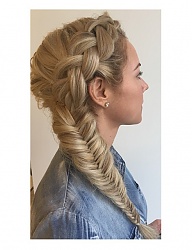 Fryzury Długie Na co dzień Proste Warkocze Blond - 3010047