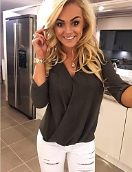 Fryzury Średnie Na co dzień Kręcone Rozpuszczone Blond - 3013017