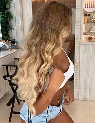 Fryzury Długie Na co dzień Kręcone Rozpuszczone Blond - 3274152