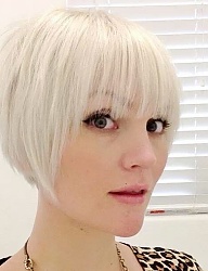 Fryzury Krótkie Na co dzień Proste z grzywką Rozpuszczone Blond - 2146568