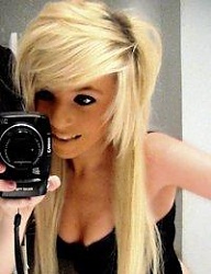 Fryzury Długie Alternatywne EMO Blond - 1494959