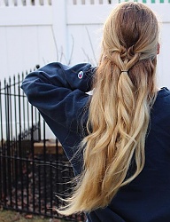 Fryzury Długie Na co dzień Proste Rozpuszczone Blond - 3133111