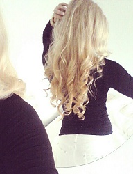 Fryzury Długie Na co dzień Kręcone Rozpuszczone Blond - 1901607