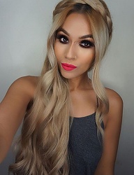 Fryzury Długie Na co dzień Kręcone Rozpuszczone Blond - 3077657