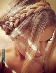 Fryzury Długie Na co dzień Proste Warkocze Blond - 2114748