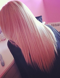 Fryzury Długie Na co dzień Proste Rozpuszczone Blond - 1405006
