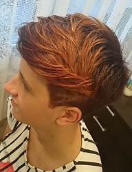 Fryzury Krótkie Na co dzień Proste Irokez damski Kolorowe - 3073935