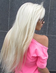 Fryzury Długie Na co dzień Proste Rozpuszczone Blond - 1821112
