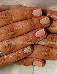 Paznokcie Naturalne French Kwadratowe - 1843826