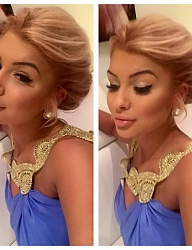 Fryzury Długie Na co dzień Kręcone Upięcie Blond - 3016794