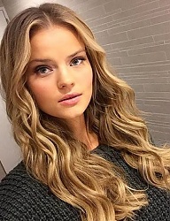 Fryzury Długie Na co dzień Kręcone Rozpuszczone Blond - 3090176