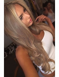 Fryzury Długie Na co dzień Proste Rozpuszczone Blond - 3143307