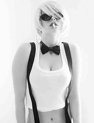 Fryzury Krótkie Na co dzień Proste z grzywką Rozpuszczone Blond - 2155361