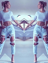 Moda Spodnie Jeansy - 3118383