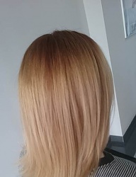Fryzury Średnie Na co dzień Proste Rozpuszczone Blond - 3073939