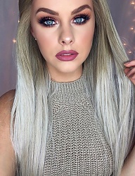 Fryzury Długie Na co dzień Proste Rozpuszczone Blond - 3086859