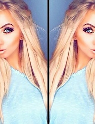 Fryzury Długie Na co dzień Proste Rozpuszczone Blond - 3011484