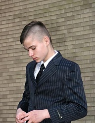 Fryzury Męskie Krótkie Alternatywne Punk Rock Brązowe - 1098848