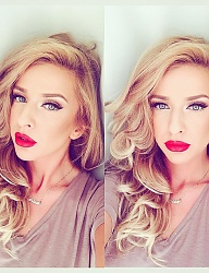 Fryzury Średnie Na co dzień Kręcone Rozpuszczone Blond - 2992768