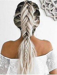 Fryzury Długie Na co dzień Proste Warkocze Blond - 3147655