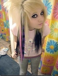Fryzury Średnie Alternatywne EMO - 21698