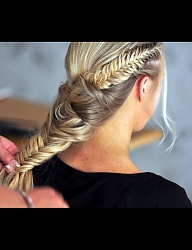 Fryzury Długie Na co dzień Proste Warkocze Blond - 2743111
