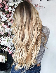 Fryzury Długie Na co dzień Kręcone Rozpuszczone Blond - 3223899