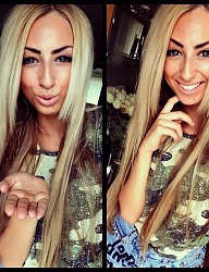 Fryzury Długie Na co dzień Proste Rozpuszczone Blond - 2977834