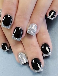 Paznokcie Akryl French Kwadratowe - 2963975