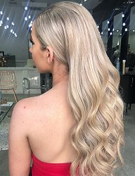 Fryzury Długie Wieczorowe Kręcone Rozpuszczone Blond - 3273621