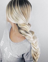 Fryzury Długie Na co dzień Proste Warkocze Blond - 3120861