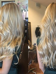 Fryzury Długie Fryzury gwiazd Kręcone Rozpuszczone Blond - 3179090