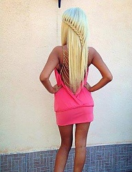 Fryzury Długie Na co dzień Proste Warkocze Blond - 2388787
