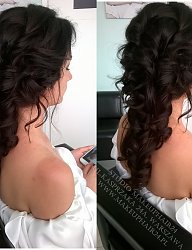 Fryzury Długie Fryzury gwiazd Kręcone Upięcie Brązowe - 3270207