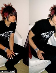 Fryzury Średnie Alternatywne EMO - 132277