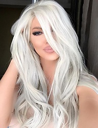 Fryzury Długie Na co dzień Proste Rozpuszczone Blond - 3100986