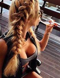 Fryzury Długie Na co dzień Proste Warkocze Blond - 2579142