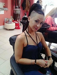 Fryzury Średnie Na co dzień Proste Irokez damski - 3166888