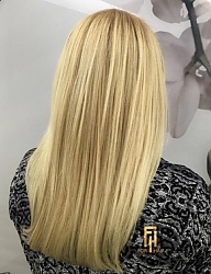 Fryzury Długie Na co dzień Proste z grzywką Rozpuszczone Blond - 3210630